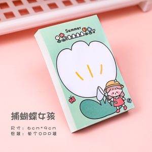 Kawaii Portrait Sticky Note - Summer