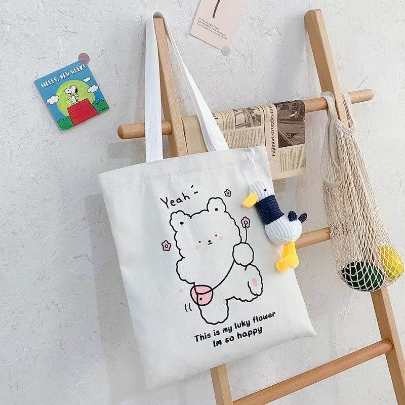 kawaii teddy tote bag without soft toy yeah -YO