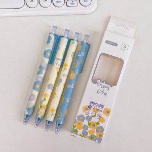 Moka Gel Pen - Set of 4 (Black Ink) - Blue