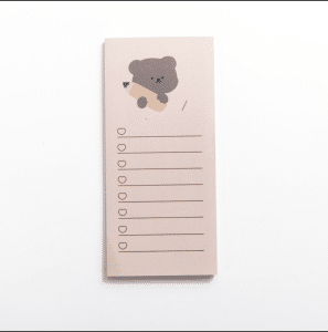Kawaii Bear To-Do List & Memo Pads - Pencil