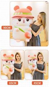 Viral Fluffy Hamster Plush Toy (Pink) - Pinterest Finds - 45 cm