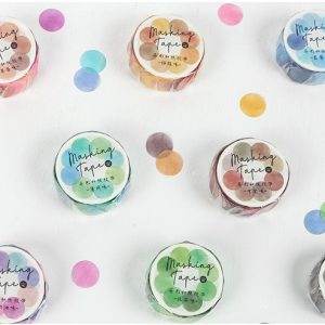 Dot Masking Tape – Polka Dot Washi Tape in 8 Colours