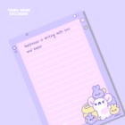 a6 notepad memo papers 4 -YO