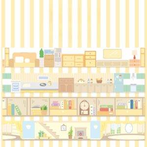 Scenic Kawaii Washi Tape Set – Decorative Masking Tape - Set of 4 - Home Life
