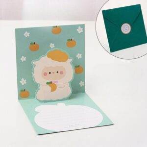 Greeting Card for Your Loved Ones – Kawaii Message Popup Card with Envelope - You are the dearest