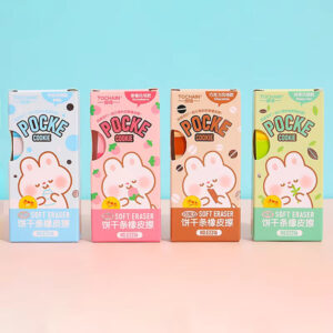 Pocky Chocolate Soft Eraser - Set of 4 - Milk (Blue)