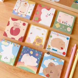 Cute Bear Memo Notes – Kawaii Bear & Friends Memo Notes Set