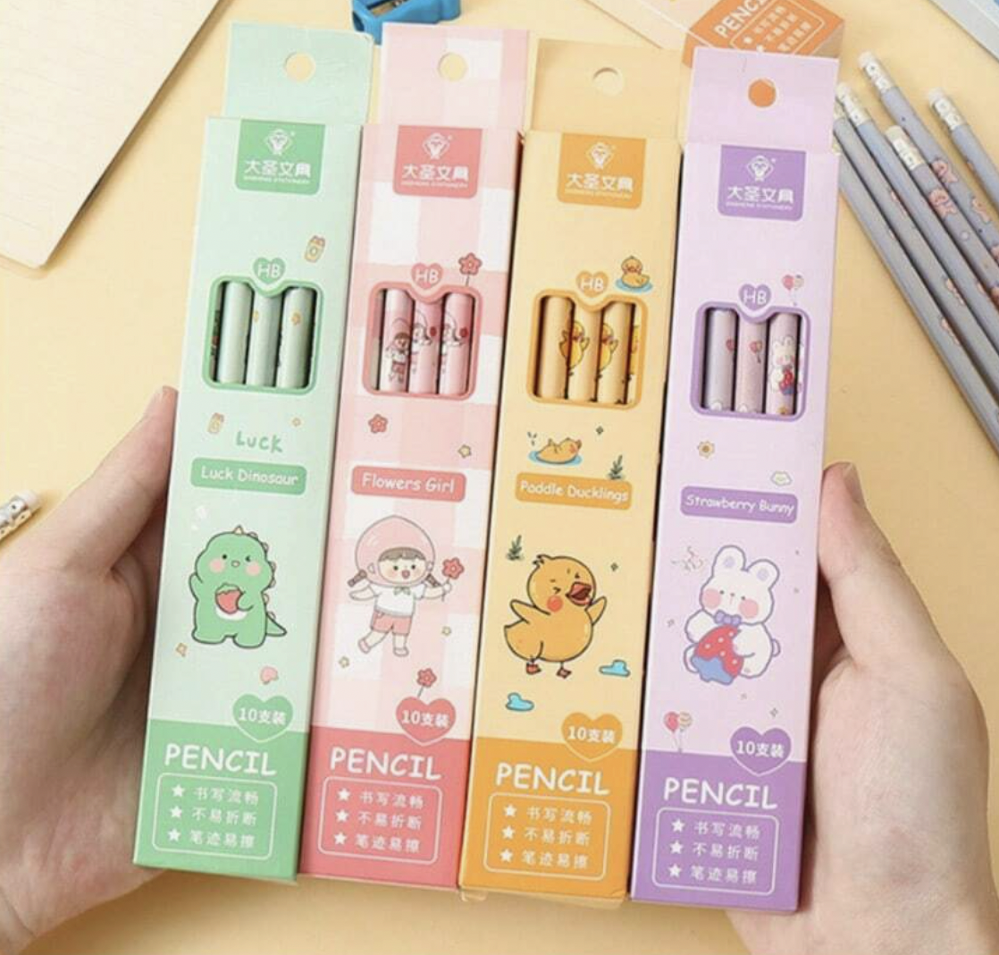pencils set of 10 1 -YO
