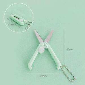 Kawaii Mini Foldable Scissors - Mint Green