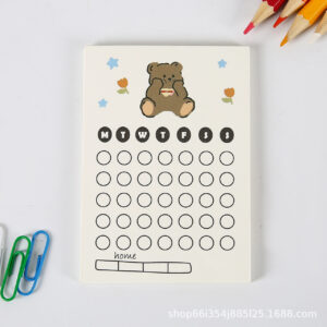 Kawaii Planner Notepad – Adorable Bear Planner Notes & To-Do List - Weekly Planner