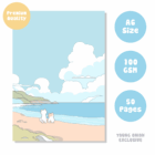 Coastal Whiskers notepad 5 -YO