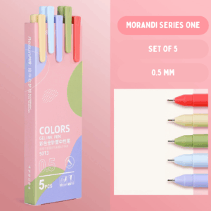 Kaco Aesthetic Color Gel Pen Set – Smooth & Colorful Writing - Morandi Series One - 5013