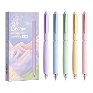 Cream Pastel Gel Pen Set – Pack of 5