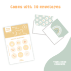 dreamy petals message card young onion 3 -YO