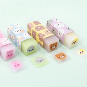 Transparent Animal Eraser – Single Piece - Pink Bunny Eraser