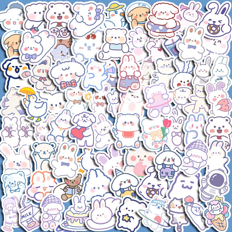 kawaii stickers blue 3 -YO
