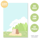 cloudy picnic notepad 1 -YO