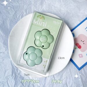 Mini Flower-Shaped Cutter Knife – 2-Piece Set - Mint Green Set