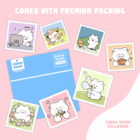kawaii waterproof sticker 3 -YO