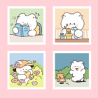 kawaii waterproof sticker 4 -YO