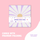 square memo pad purple daisy 4 -YO
