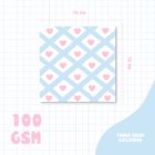 square memo pad pastel pattern 2 -YO