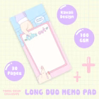 take out long memo pad 4 -YO