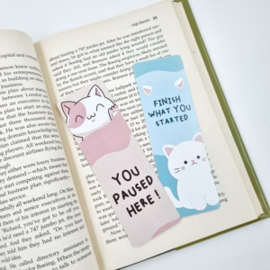 Cute Bookmarks for Books – Pastel Quote Bookmark Set 350 GSM