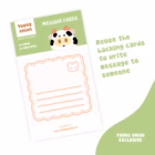 Cute Mini Greeting Card Set – Pastel Bliss Cards with Envelopes 5 Designs 5 pastel bliss message cards 5 -YO