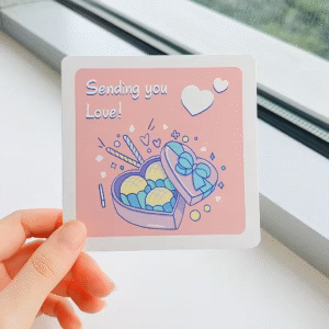 Cute Postcards Set – Chibi Kawaii Post Cards Set of 5