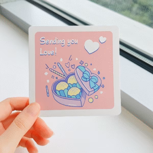 💌 Chibi Post Cards - Set of 5 Big Cards - Kawaii Collection