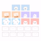 kawaii bear message cards young onion 2 -YO