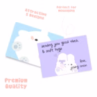 kawaii bear message cards young onion 4 -YO