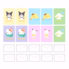 Sanrio Greeting Cards – Message Cards with Envelopes in 5 Cute Designs 2 sanrio message cards portrait 2 -YO