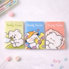 Cute Notebook Set – Bear Series A6 Kawaii Pastel Mini Journals Set of 3 4 bear series notebook set young onion 2 -YO