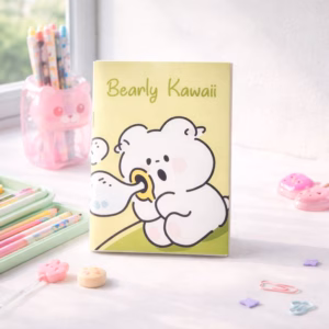 Bubble Bear Plain Notebook – A6 & A7 Size