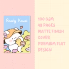 Cute Notebook Set – Bear Series A6 Kawaii Pastel Mini Journals Set of 3 3 photo bear notebook young onion 6 -YO