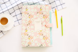 Floral Document File – Pastel Series - Blush Blossom – Pink Floral 🌸