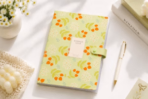 Aesthetic Document File – Floral Pastel File Folder in 2 Designs - Sky Daisy – Green Floral 🌼