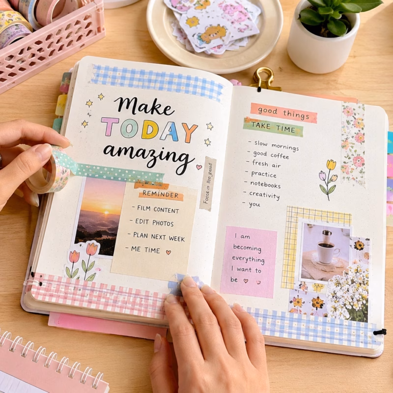Washi Tape Ideas: 10 Creative Ways to Use It in Your Journal 4 Washi Tape Ideas -YO