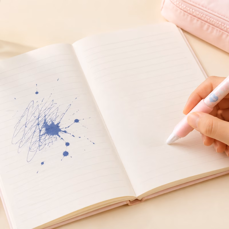 remove pen ink from paper