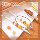 Capybara Beaded Gel Pen – Cute Kawaii Black Ink Pen (0.5mm) - sold individually 2 capybara pen14 cleanup -YO