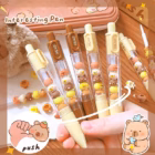 Capybara Beaded Gel Pen – Cute Kawaii Black Ink Pen (0.5mm) - sold individually 5 capybara pen1 cleanup -YO