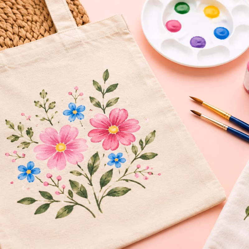 fabric colour painting