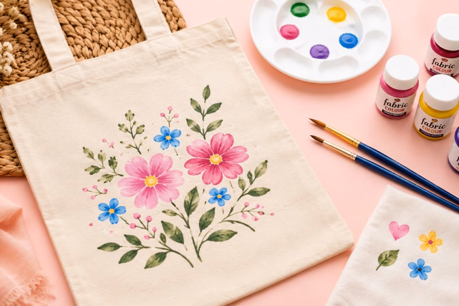 Fabric Colour Painting for Beginners: How to Paint on Fabric 5 fabric colour painting