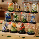 Botanical Flower Building Blocks – Mini Flower Dome Display Collection with dome 2 flower dome building block 34 -YO