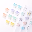 Pastel Transparent Page Clips Set – Reusable Document Holder Clips (Set of 6) 4 paper clip 23 -YO