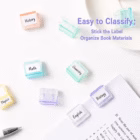 Pastel Transparent Page Clips Set – Reusable Document Holder Clips (Set of 6) 2 paper clip 27 -YO