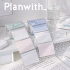 PlanWith Aesthetic Memo Sticker Roll (60 Stickers | 55 × 70 mm) 1 plan with sticker roll 21 -YO