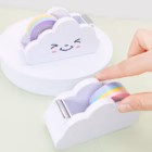 Cute Cloud Sticky Note Tape Dispenser with Rainbow Tape 3 rainbow tape dispenser 12 -YO